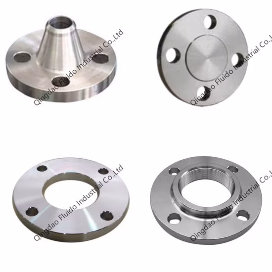 ANSI DIN JIS BS En bride de cou de soudure en acier inoxydable standard comme matériau de construction
